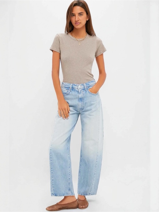 MOTHER Denim - MOTHER Superior The Full Pipe Flood in Back Pedal Bowed Barrel Leg Jeans 33